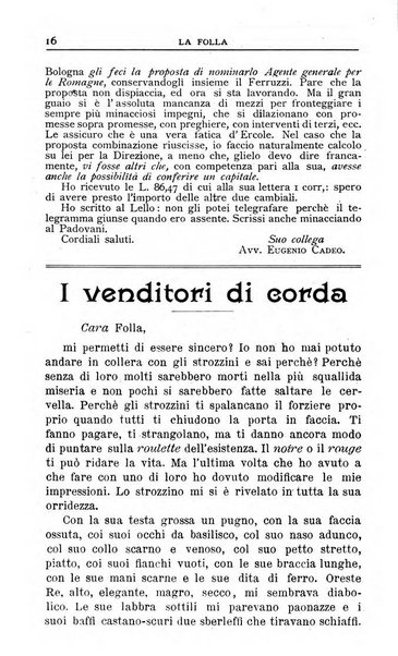 La folla periodico settimanale illustrato