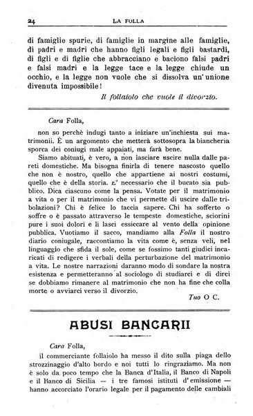 La folla periodico settimanale illustrato