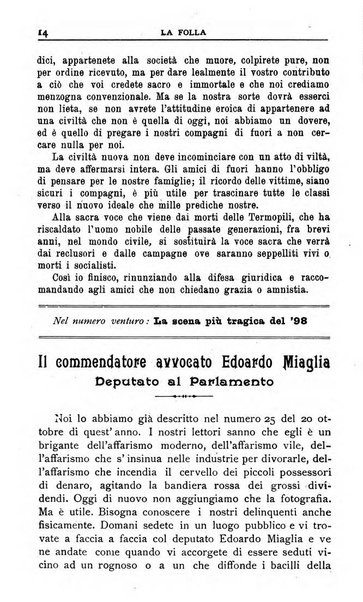 La folla periodico settimanale illustrato