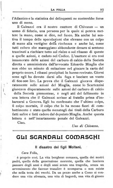 La folla periodico settimanale illustrato