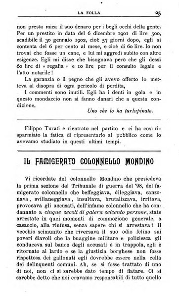 La folla periodico settimanale illustrato