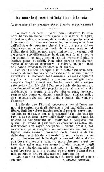 La folla periodico settimanale illustrato