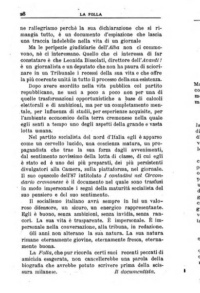 La folla periodico settimanale illustrato