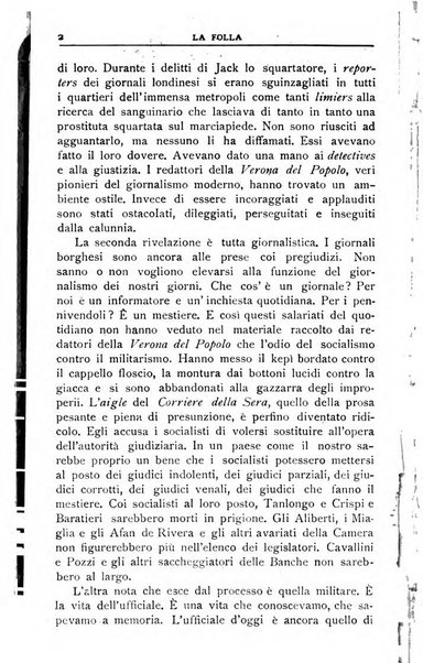 La folla periodico settimanale illustrato