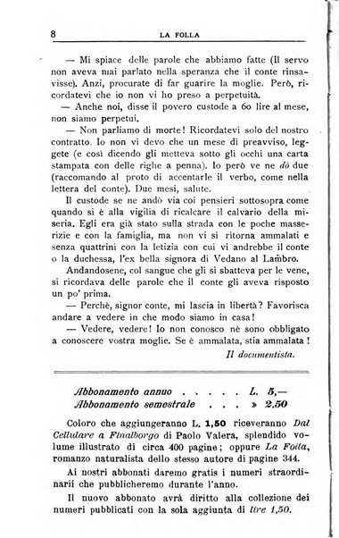 La folla periodico settimanale illustrato