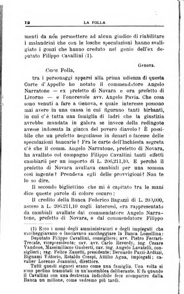 La folla periodico settimanale illustrato