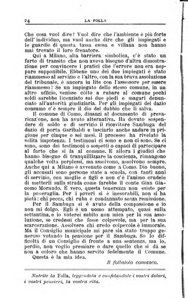 La folla periodico settimanale illustrato