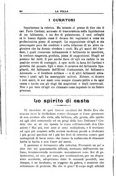 La folla periodico settimanale illustrato