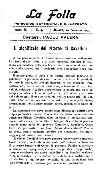 La folla periodico settimanale illustrato