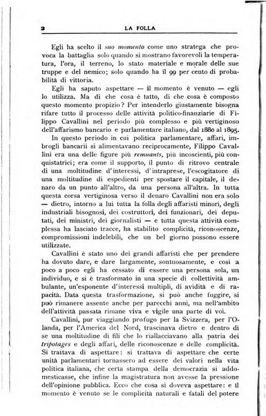 La folla periodico settimanale illustrato