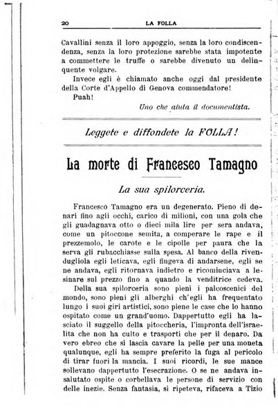 La folla periodico settimanale illustrato