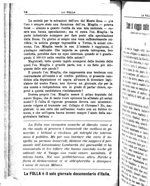 La folla periodico settimanale illustrato