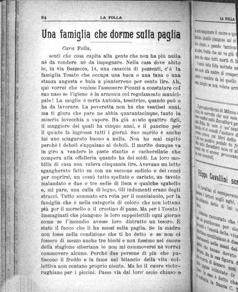 La folla periodico settimanale illustrato