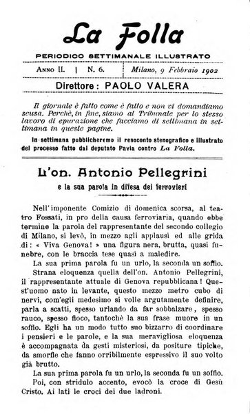 La folla periodico settimanale illustrato