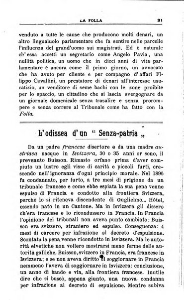 La folla periodico settimanale illustrato