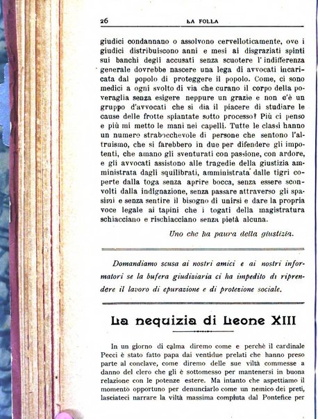 La folla periodico settimanale illustrato