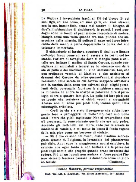 La folla periodico settimanale illustrato