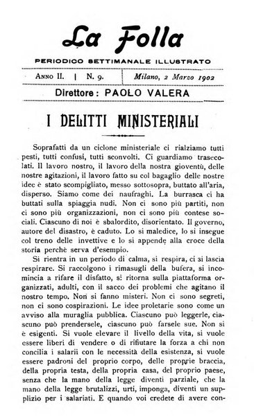 La folla periodico settimanale illustrato