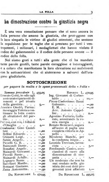 La folla periodico settimanale illustrato