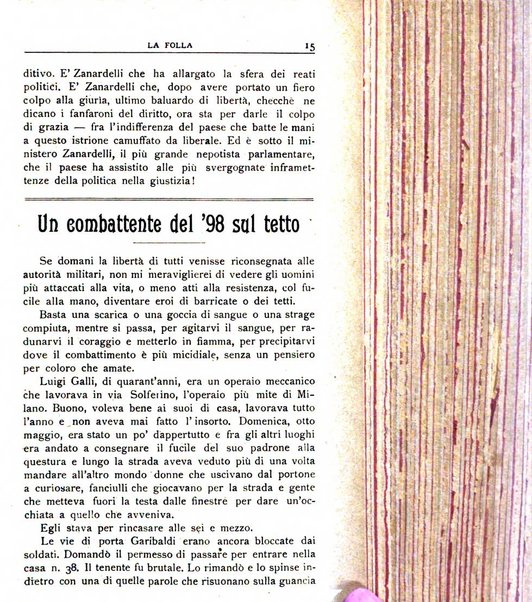 La folla periodico settimanale illustrato