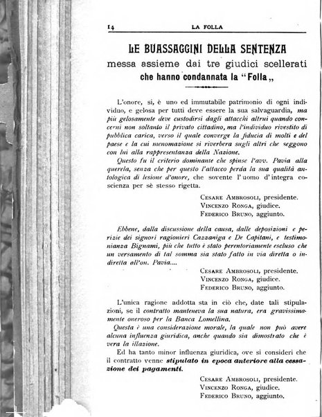 La folla periodico settimanale illustrato