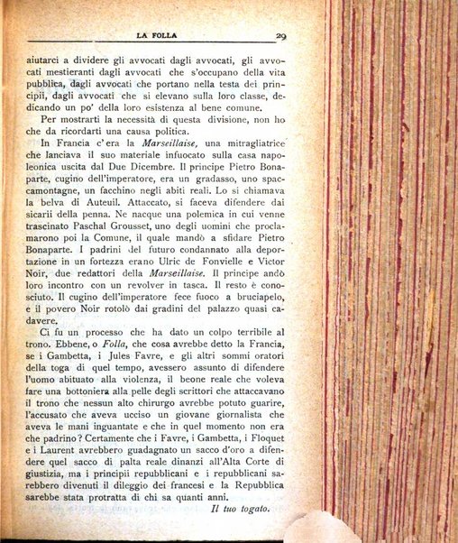 La folla periodico settimanale illustrato