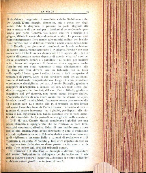 La folla periodico settimanale illustrato