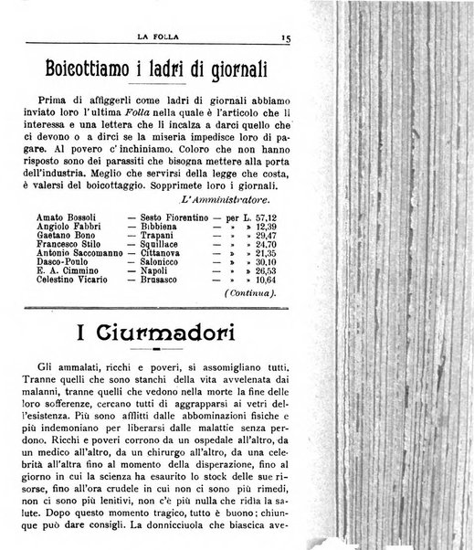 La folla periodico settimanale illustrato