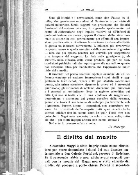 La folla periodico settimanale illustrato