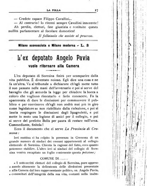 La folla periodico settimanale illustrato