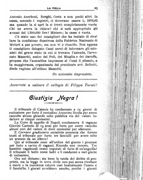 La folla periodico settimanale illustrato