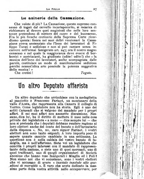 La folla periodico settimanale illustrato