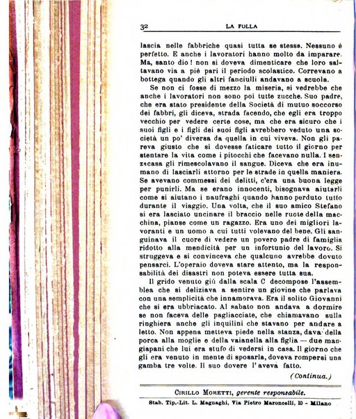 La folla periodico settimanale illustrato