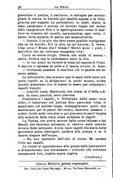 La folla periodico settimanale illustrato