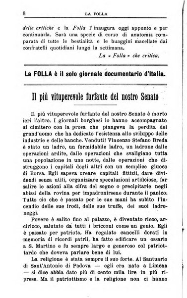 La folla periodico settimanale illustrato