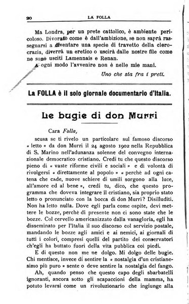 La folla periodico settimanale illustrato