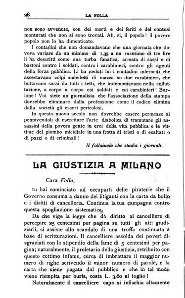 La folla periodico settimanale illustrato