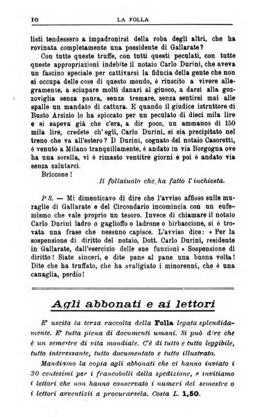 La folla periodico settimanale illustrato