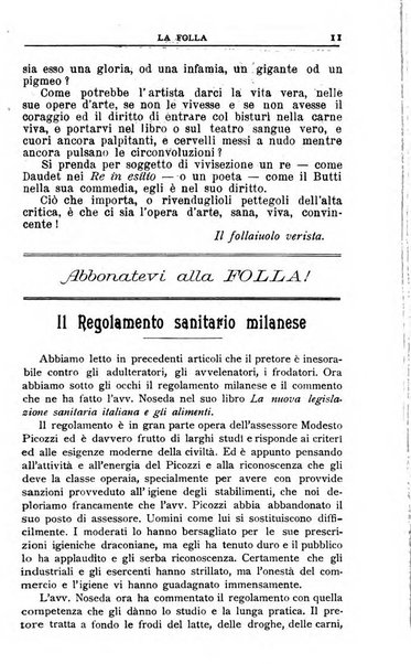 La folla periodico settimanale illustrato