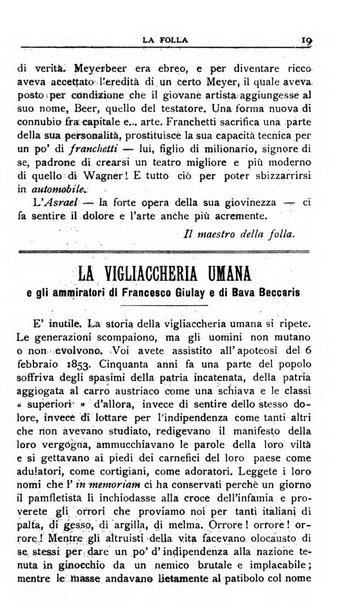 La folla periodico settimanale illustrato