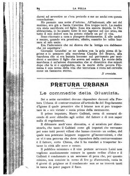 La folla periodico settimanale illustrato