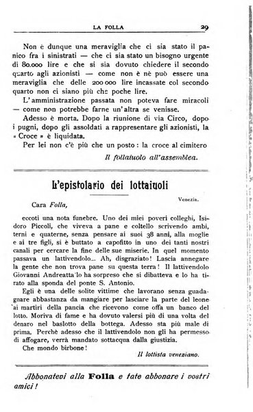 La folla periodico settimanale illustrato