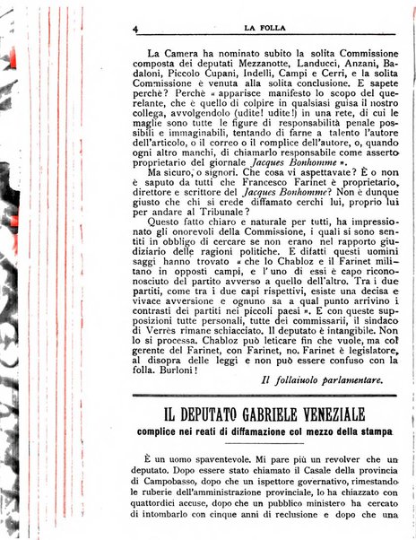 La folla periodico settimanale illustrato