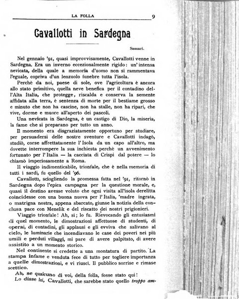 La folla periodico settimanale illustrato