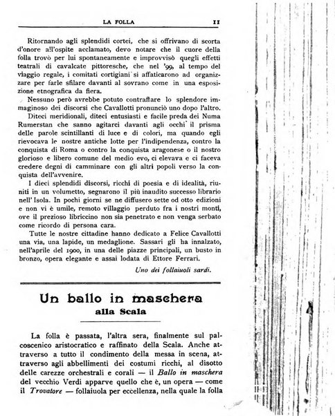 La folla periodico settimanale illustrato