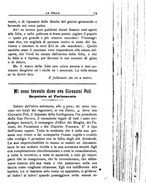 La folla periodico settimanale illustrato