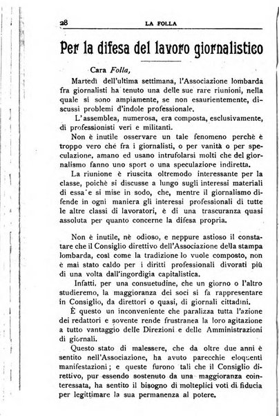 La folla periodico settimanale illustrato