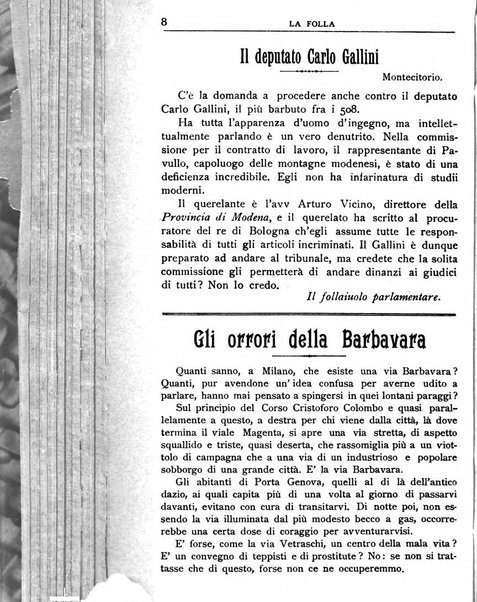 La folla periodico settimanale illustrato