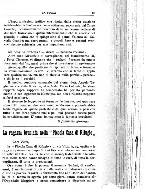 La folla periodico settimanale illustrato