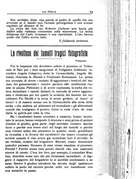 La folla periodico settimanale illustrato